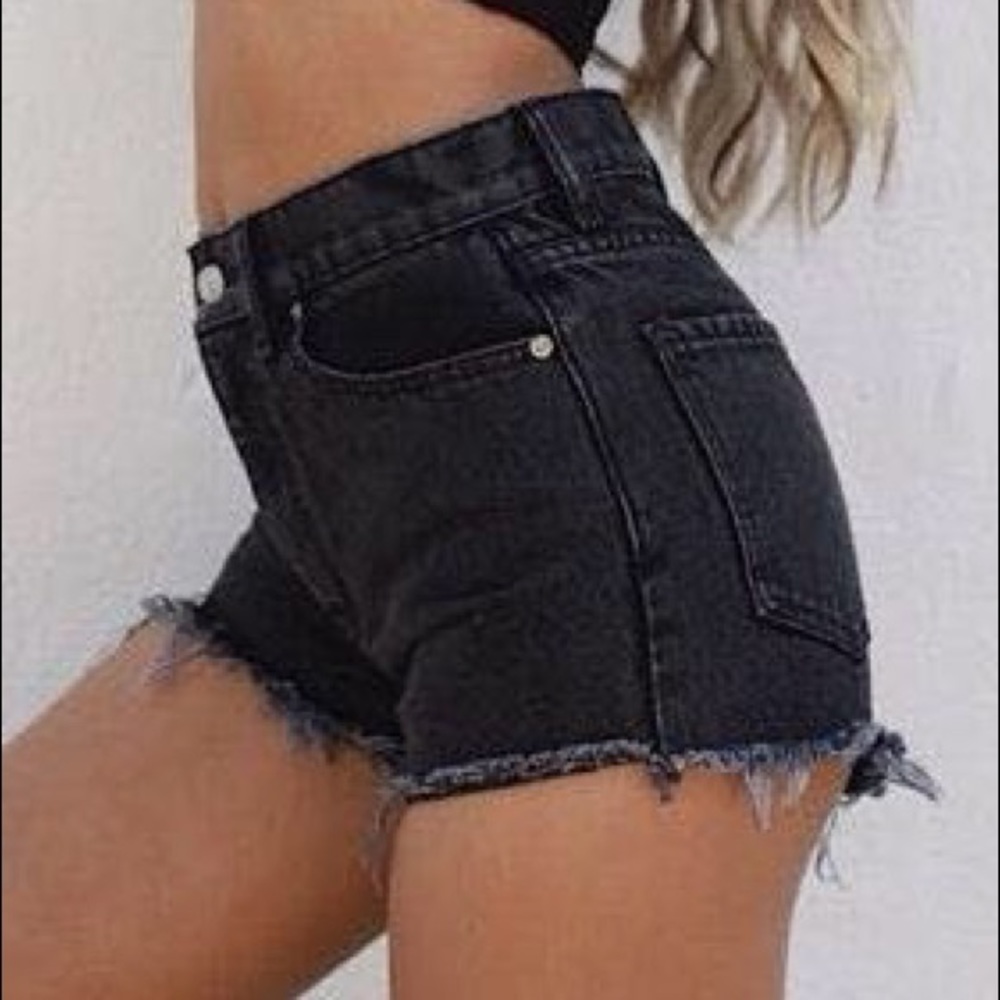 Black Malibu Cutoffs